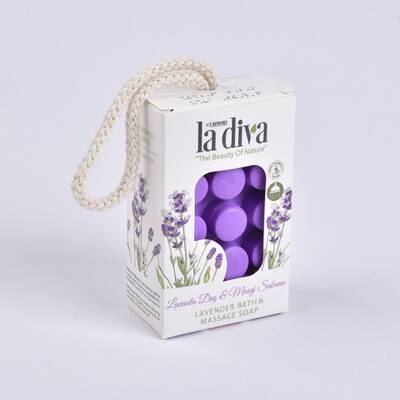 LaDiva - LAVANTA İPLİ MASAJ SABUNU 120 G